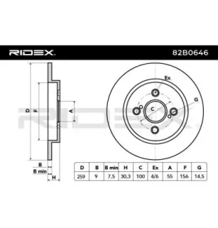 Disque de frein pour TOYOTA- 424310D110 4243152080
