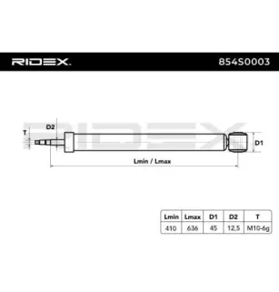 Amortisseur pour AUDI, SEAT, SKODA, VW- 37031, 37064, 1J0513031AK, 1J0513025PG, 5Z0512011A, 5Z0513025A