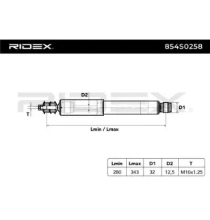 Amortisseur pour RENAULT ROVER- GDA1063