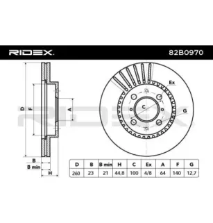 Disque de frein pour HONDA- 45251S6FE10