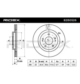 Disque de frein pour DAEWOO, MITSUBISHI SSANGYONG- 4840105110