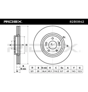 Disque de frein pour HYUNDAI, IME, KAROSA, KIA LEYLAND- 09B61410
