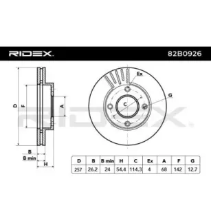 Disque de frein pour NISSAN- 402063LG0A, 402063LG0B, 40206JX00A D02063LG0B