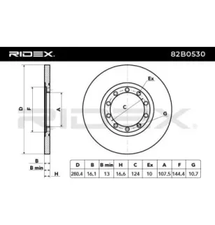 Disque de frein pour FORD- 1371420, 1382303, 1451765, 1464031, 2262937, 6C112A315AA, 6C112A315AB, 6C162A315AA