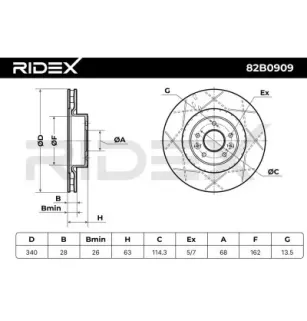 Disque de frein pour RENAULT- 402060019R
