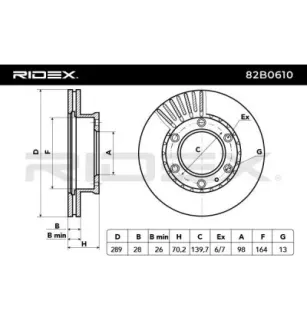 Disque de frein pour FORD, FORD USA, MAZDA- UM5133251 UR6133251