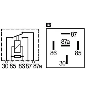 Relais deux contacts 12 volts