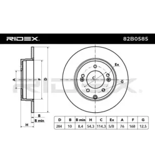 Disque de frein pour HYUNDAI KIA- 584113S100