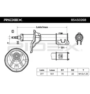 Amortisseur pour MITSUBISHI- MR353742