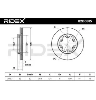 Disque de frein pour NISSAN- 4020610W00, 4020610W01, 4020635G00, 4020635G01 4320635G00