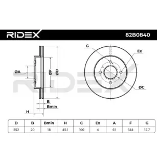 Disque de frein pour NISSAN- 402062N301