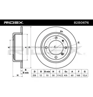 Disque de frein pour CHEVROLET- 96389659