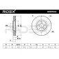 Disque de frein pour MITSUBISHI- 4615A031, MR370723 MR493993