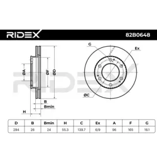 Disque de frein pour SSANGYONG- 4144108130