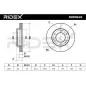 Disque de frein pour SSANGYONG- 4144108130