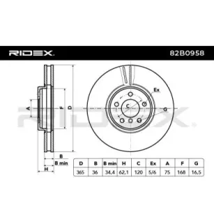 Disque de frein pour BMW- 34116771982, 34116793243, 34116886481, 6771982, 6793243 6886481