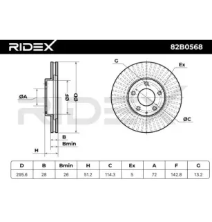 Disque de frein pour MAZDA- L12Y33251, L12Y3325X L16Y3325X