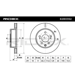 Disque de frein pour TOYOTA- 4243114100, 4243114110 4243114120