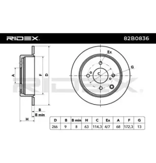 Disque de frein pour NISSAN- 4320615U00, 4320615U01, 4320644F01 4320644F02