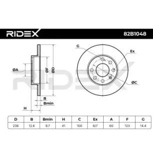 Disque de frein pour BEDFORD, CHEVROLET, DAEWOO, GENERAL MOTORS, OPEL, PONTIAC, VAUXHALL- 569020, 90008005, 90008031