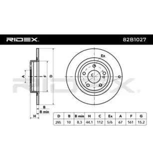Disque de frein pour INFINITI, MERCEDES-BENZ- 2464230112, A2464230112