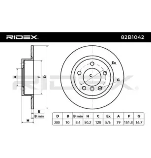 Disque de frein pour MINI- 34209804830, 34219811539