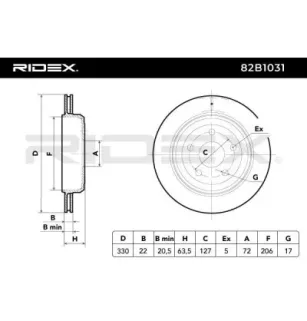 Disque de frein pour JEEP- 68035022AB, 68035022AC, 68035022AD, 68035022AE, 68240048AA, K68035022AB, K68035022AC, K68035022AD