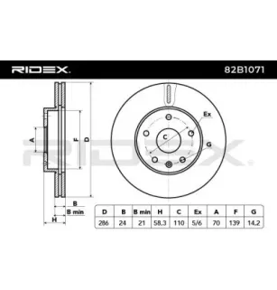 Disque de frein pour OPEL, VAUXHALL- 90487103