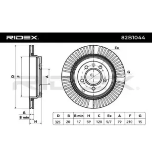 Disque de frein pour LAND ROVER- SDB000632, SDB000633, SDB000634, SDB000635, SDB000636, SDB500150