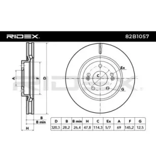 Disque de frein pour HYUNDAI, KIA- 51712D7100, 517122T000, S517122T100