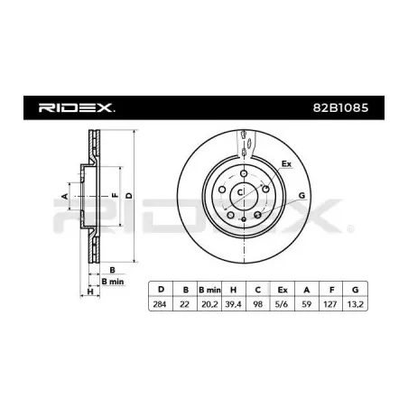 Disque de frein pour ALFA ROMEO- 0060606170, 46427948, 60606170, 71738907