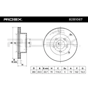 Disque de frein pour JEEP- 5016434AA, 52008440AB