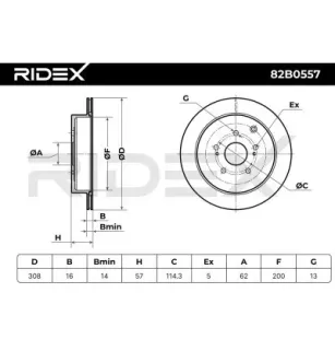 Disque de frein pour SUZUKI- 5561177K00, 5561177K00000, 5561177K01, 5561177K01000