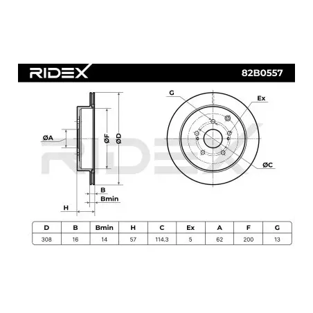 Disque de frein pour SUZUKI- 5561177K00, 5561177K00000, 5561177K01, 5561177K01000