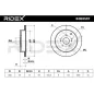 Disque de frein pour SUZUKI- 5561177K00, 5561177K00000, 5561177K01, 5561177K01000