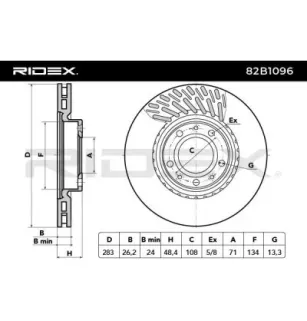 Disque de frein pour CITROËN, OPEL, PEUGEOT, VAUXHALL- 9803918180