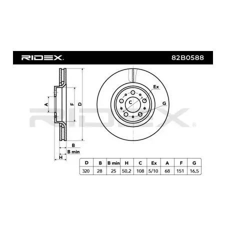 Disque de frein pour VOLVO- 9475266