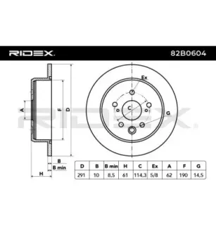 Disque de frein pour LEXUS, TOYOTA- 424310N010, 424310P010 4243130280