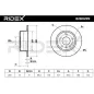 Disque de frein pour OPEL, SAAB, VAUXHALL- 90445525 90509590