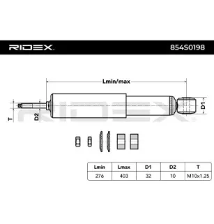 Amortisseur pour SUZUKI- 4160081A10 4160081A11