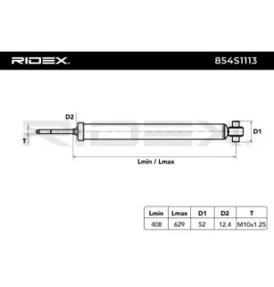 Amortisseur pour CHRYSLER, FIAT, LANCIA MITSUBISHI- MR554800