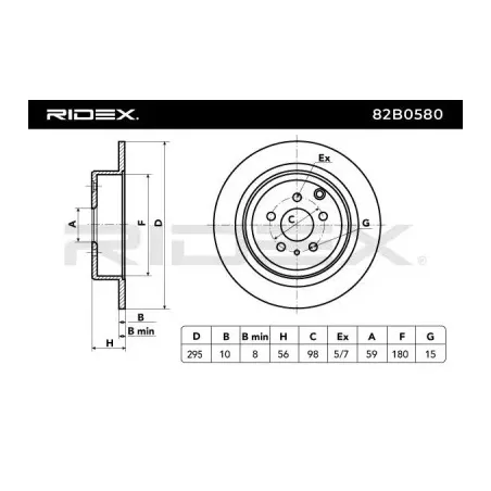 Disque de frein pour CITROËN, FIAT, LANCIA, PEUGEOT- 1618861180, 4246J5 4246J6