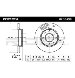 Disque de frein pour HYUNDAI KIA- 517122F000