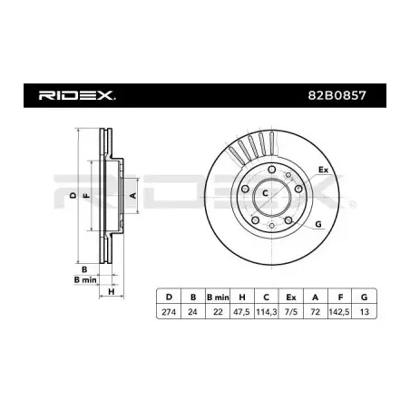 Disque de frein pour KIA- 0K55233251, 0K55233251A, 0K56A33251, KJ00233251C, KJ00233251D OK55233251A