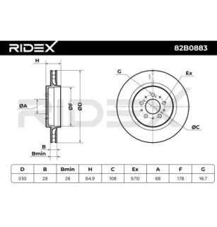 Disque de frein pour VOLVO- 30645223 8672113