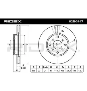 Disque de frein pour HONDA- 45251SS0A00 45251ST3E60