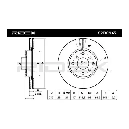 Disque de frein pour HONDA- 45251SS0A00 45251ST3E60