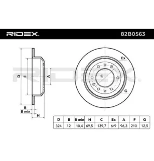 Disque de frein pour KIA- 584114D000