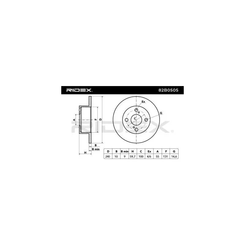 Disque de frein pour TOYOTA- 4243112190