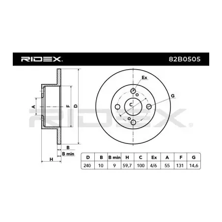 Disque de frein pour TOYOTA- 4243112190